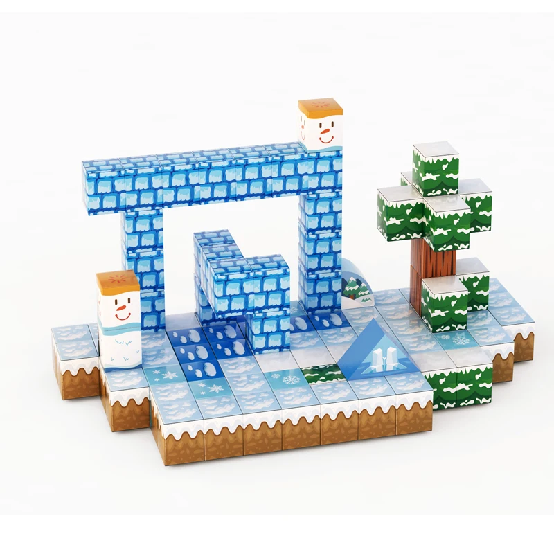 Magnetic Tiles Building Blocks Kids Toys STEM Montessori Sensory Toys for Boys & Girls