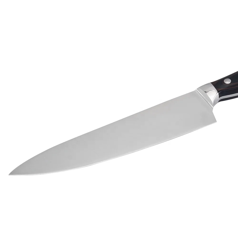 Professional 5cr15 Stainless Steel Chef Knife Non-stick Kitchen Knife With Black Gift Box
