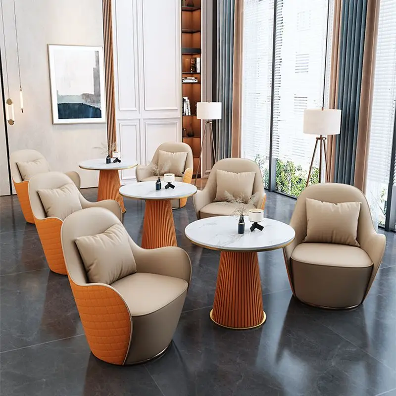 Modern Style Leather Arm Chair Upholstered Club Chairs Single Sofa Chair for Living Room, Bedroom, Waiting Room Chairs