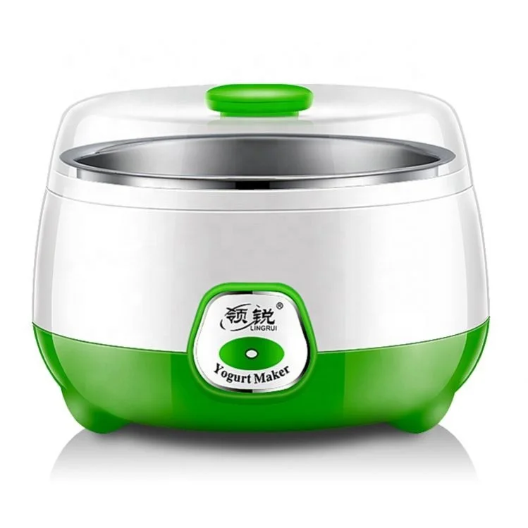 
Factory Directly Supplying Green 15W 0.8L Mini Automatic Yogurt Maker Electric Kitchen Appliances Breakfast 