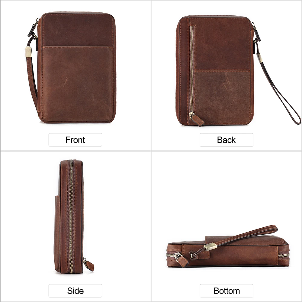 Luxury Real Leather Small Smoking Waist Cigarette Case Vintage Cowhide Leather Cigarette Case Hook Belt Fanny Bag