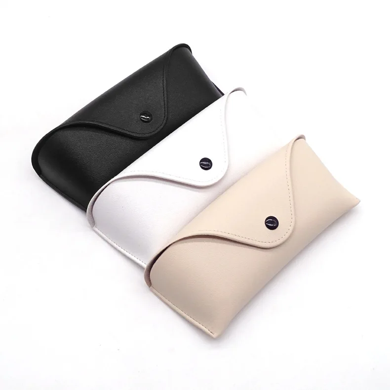 Ready Ship Wholesale Leather sunglass Box Luxury Leather Eyeglass Case