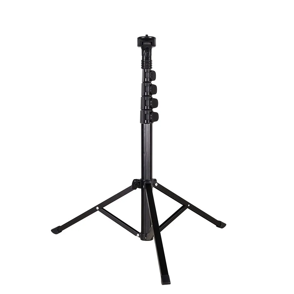 new foldable aluminum  camera tripod stand phone holder with light