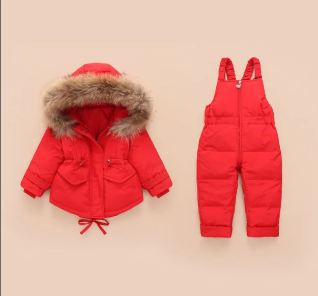 
New baby down jacket suit baby child winter thickening suit short boys and girls down jacket 