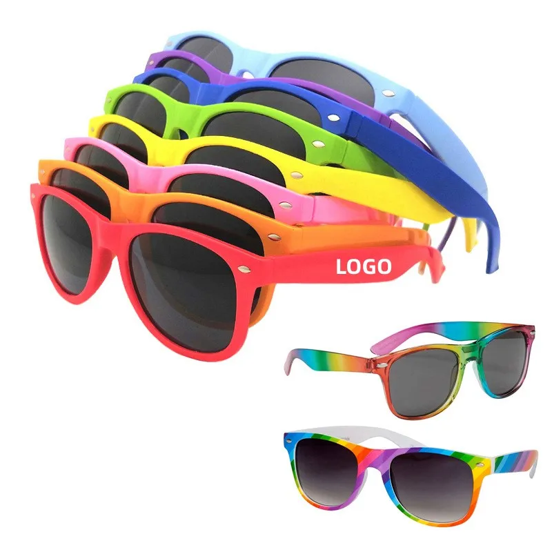 Wholesale/Custom Logo Sunglasses PC Lens Sunglasses Promotion Gift Plastic Giveaway Sunglasses