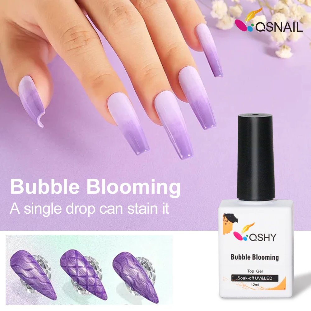 Nail Supplies Hema Free Top&Base Coat Gel Base And Top Coat Nail Polish Foil Gel Blooming Top Base Coat Nail Polish Uv Gel