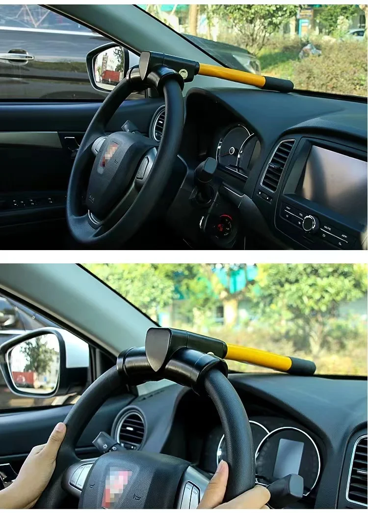 High Quality T-shape Anti-theft Car Accessories Auto Car steering wheel lock for vehicle