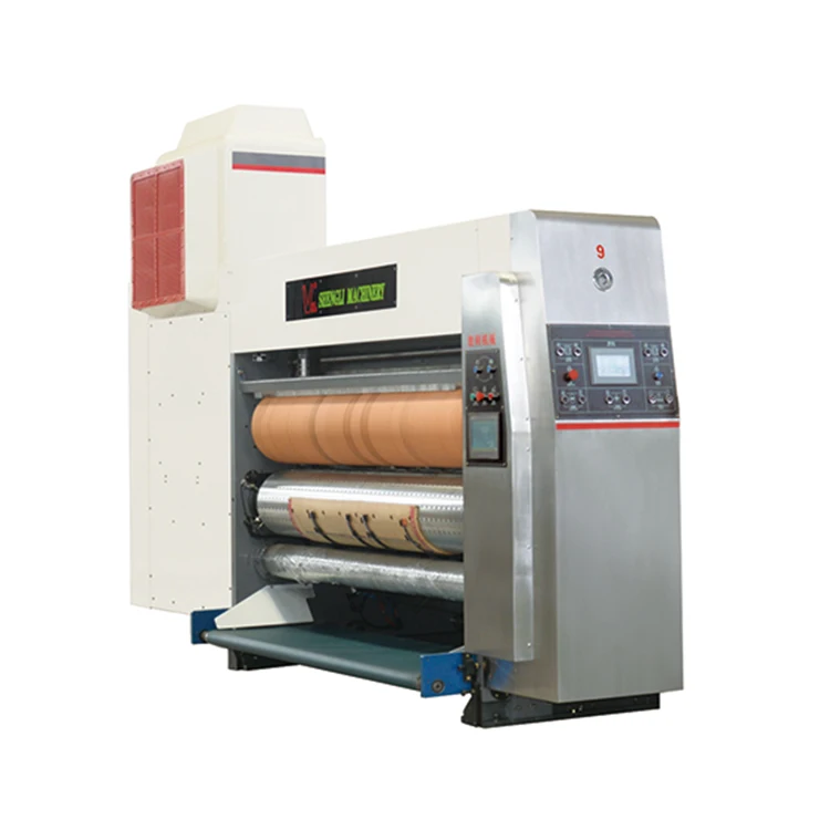 Hot sales pizza carton box making machine automatic flexo printing machine