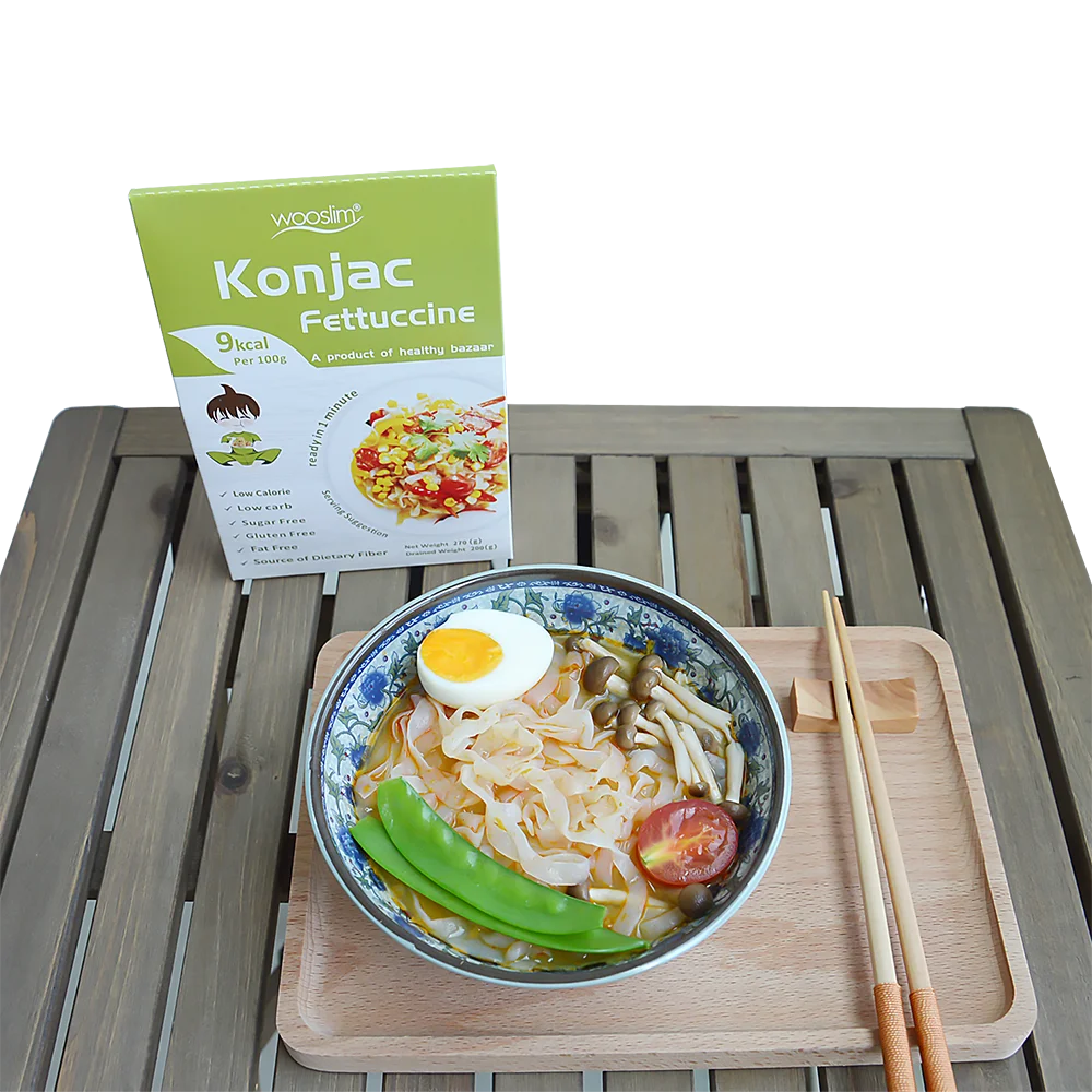Низкокалорийная лапша konjac с низким содержанием