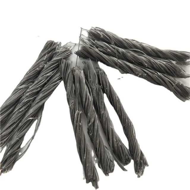 PP twisted bundle fiber Fiber Reinforced Concrete high crack resistance PP fiber for concrete