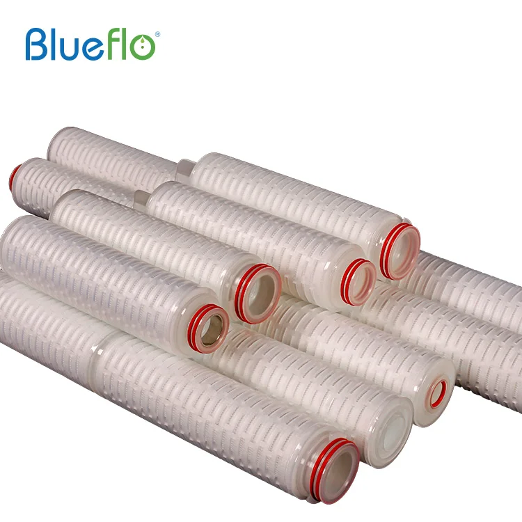 Производители плиссированных фильтров Blueflo PP/PES/PTFE фильтры для очистки воды картриджи механической промышленности с плиссированной конструкцией