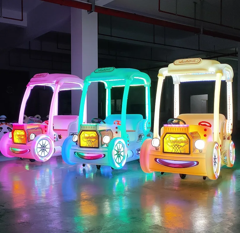 New design kids game machine roof vintage battery electric bumper cars supplier for sales