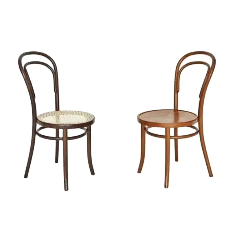 Commercial Furniture New arrival Banquet Hotel Restaurant Dining Wooden NO. 14 Solid Bentwood Thonet Chair with Rattan Seat