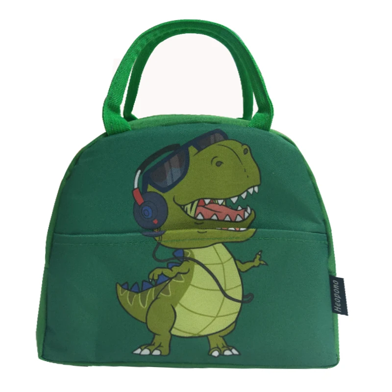 Heopono Waterproof Simple Elegant Design Fashion Child Cute Polyester Best Cheap Large Insulated Bags For Food Lunch Cooler