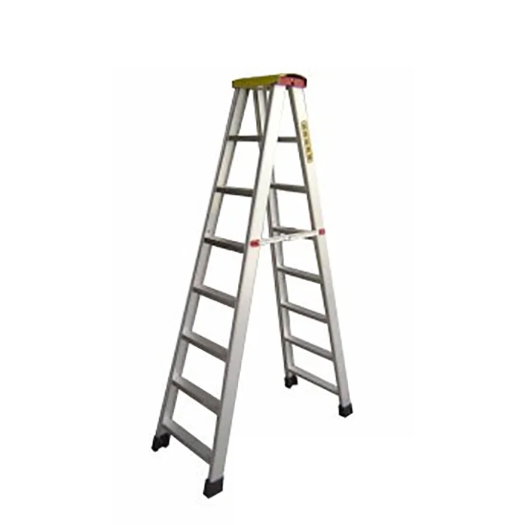 Top quality heavy duty mobile Aluminum Ladder reinforced ladder foldable adjustable telescopic step ladder
