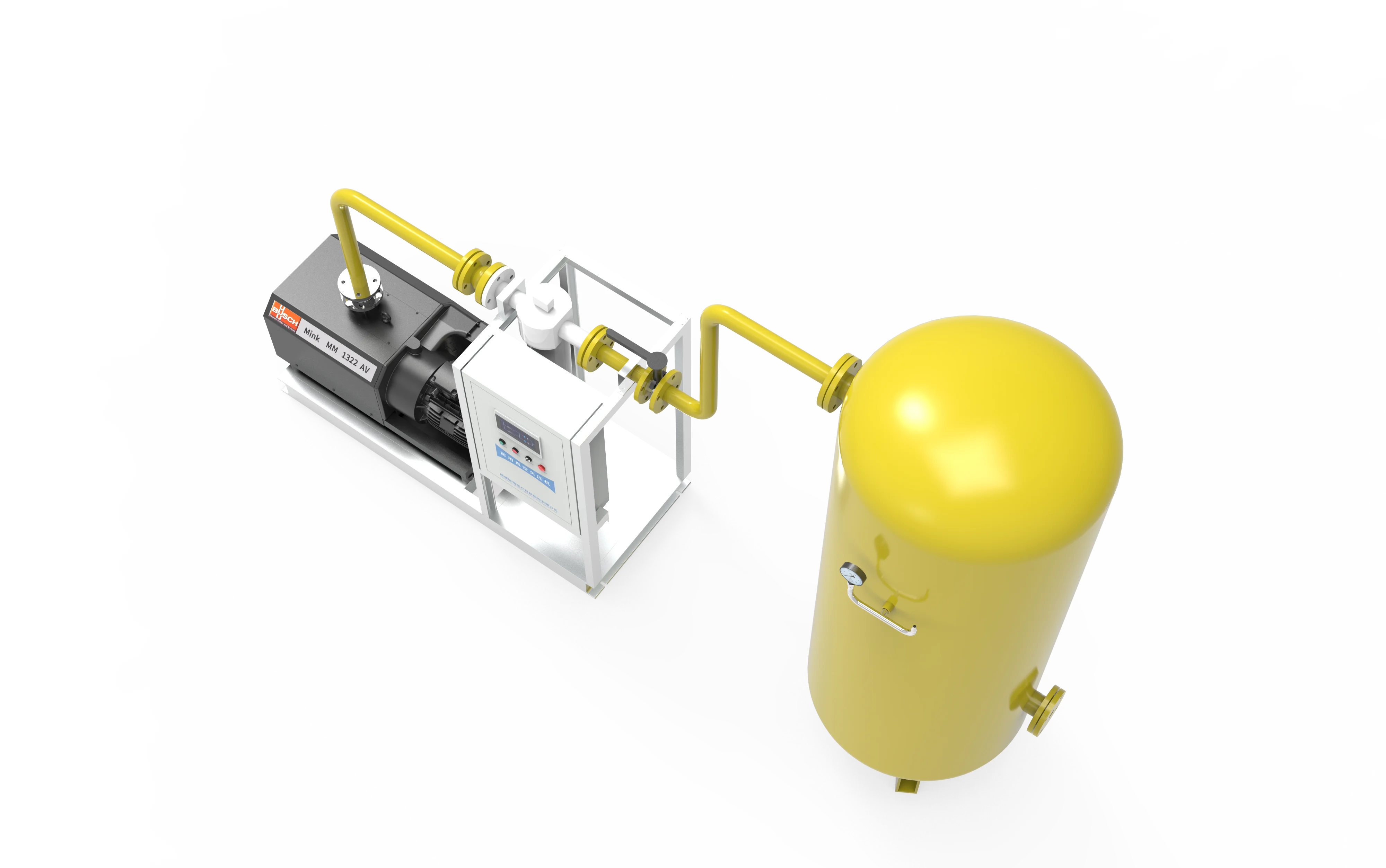 Hospital Use Central Vacuum System Air Suction Vacuum Pump medical suction system