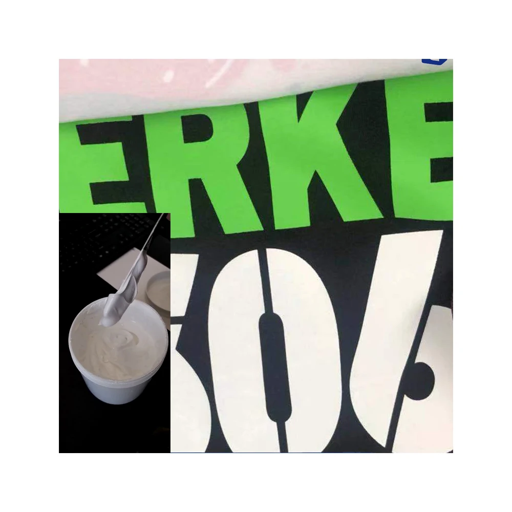 liquid good rubbing fastness no cracking acrylic polymer for white screen printing paste