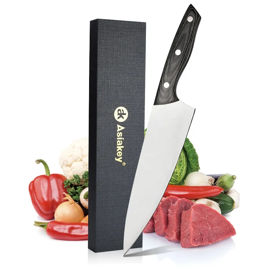 Powder Steel  Kitchen Knife 8 Inch Professional Chefs Cooking Knife  With Exquisite Packaging