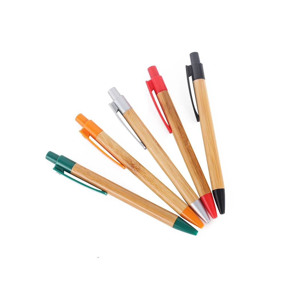 High Quality Cheap Price Promotional Bamboo Pen Office Use Bamboo Ballpoint Pen