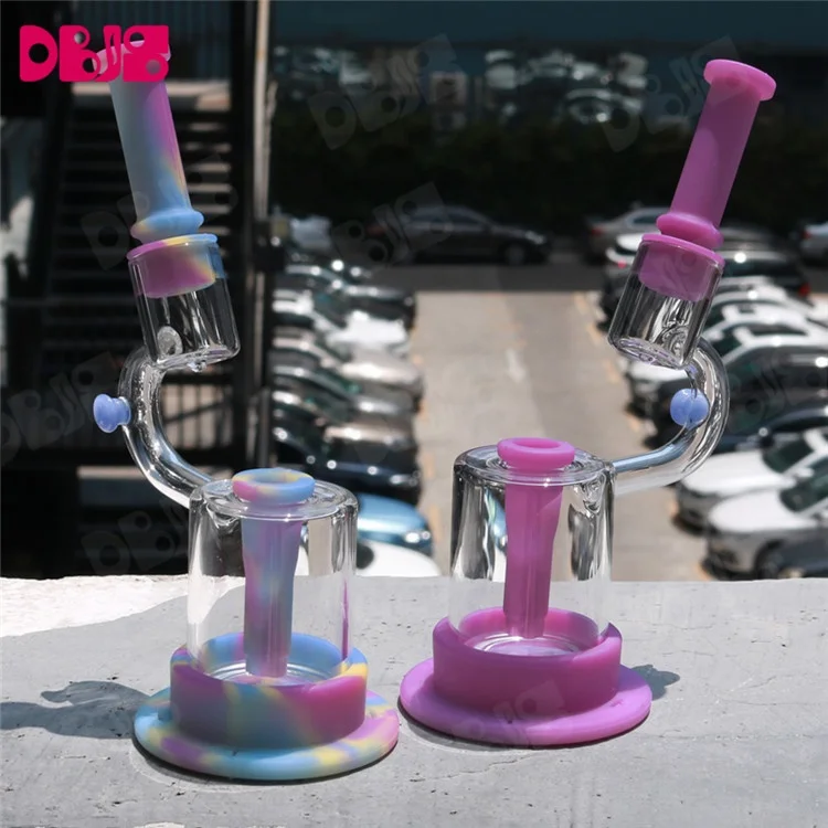 Fancy Tobacco water pipe smoke weed bowl glass Silicone smokeshop smoking pipe