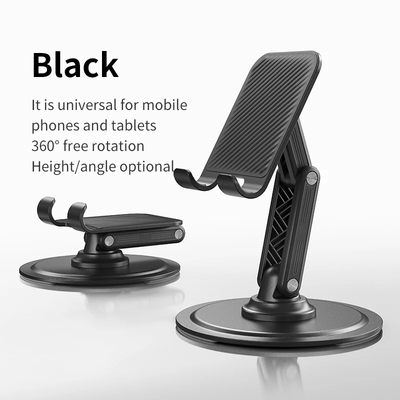Jopree X88M/E Aluminum Alloy 360 Degree Rotatable Metal Phone Stand Base Magnetic Cell Phone Holder 360 Table Universal Stands