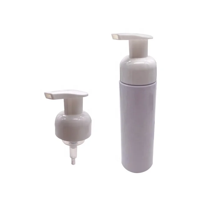 Empty 100ml 120ml 150ml 200ml 260ml plastic transparent 4oz cleanser foam pump bottle foam pump white