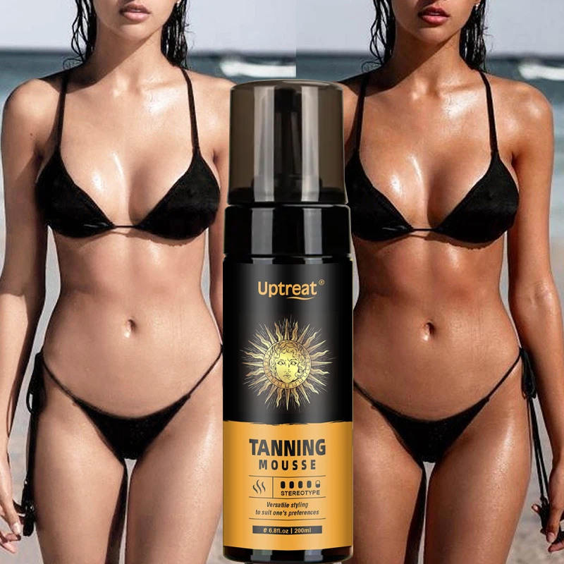 Hot Selling Custom Long Lasting Self Tanning Sunless Fake Tan Tanning Mousse