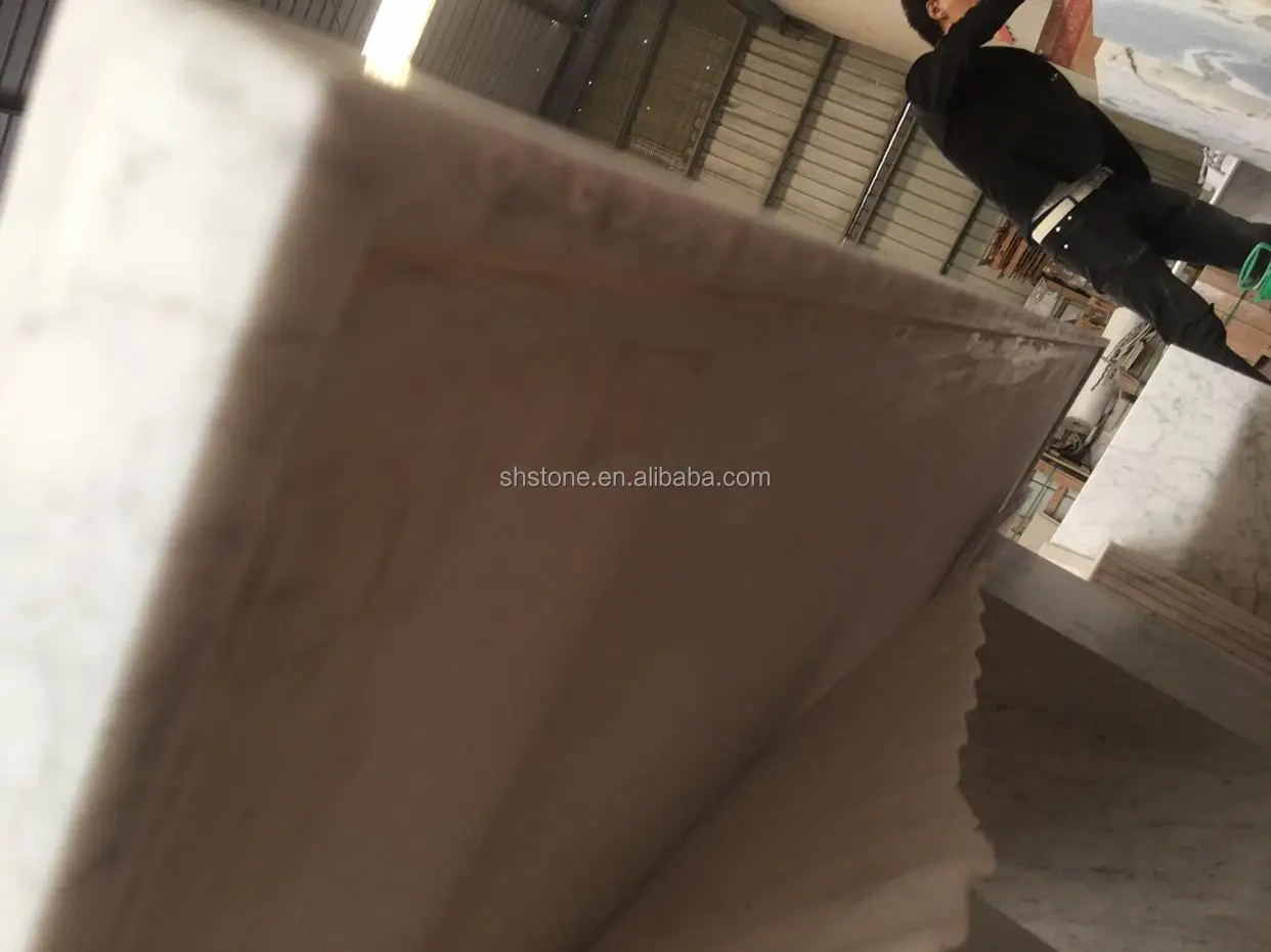 SHIHUI Nordic Luxury Natural Stone Furniture Large Carrara White Marble Dining Table