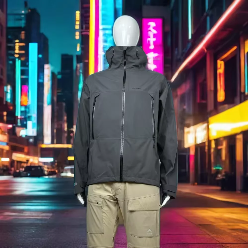 Мужская куртка-ветровка из нейлоновой ткани