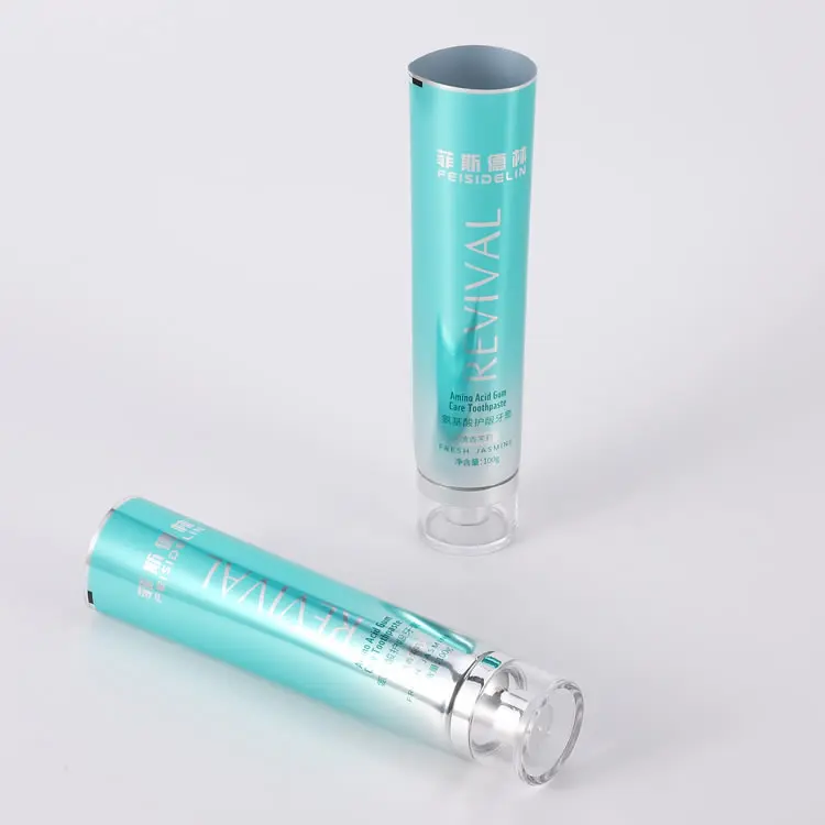 manufacture customized empty toothpaste tube packaging aluminum plastic tube for toothpaste packaging 80g100g120g