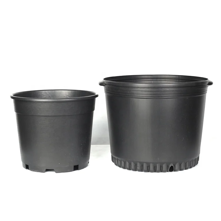 Wholesale Bulk Black 1 2 3 4 5 6 7 10 15 Gallon Mould Injection Gardening Inch Square Rectangular flower Plastic Nursery Pots
