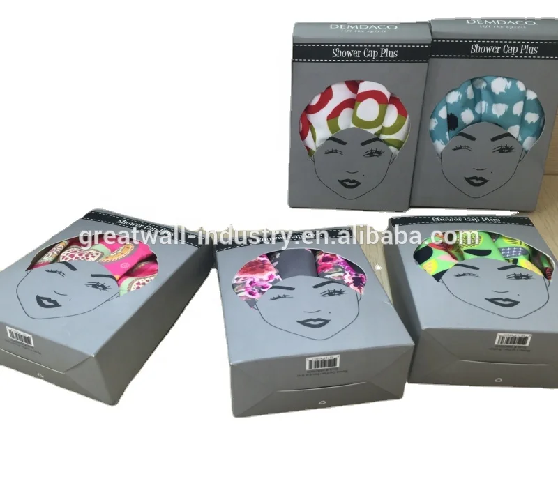 Customized turban shower cap waterproof wholesale with silicone seal