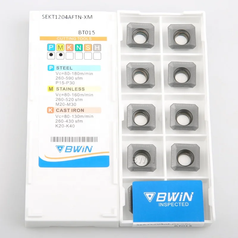 Seht1204 Seht 1204 фрезерная вставка с ЧПУ типа резака Sekt1204 вставки карбюратора в Китае Bwin