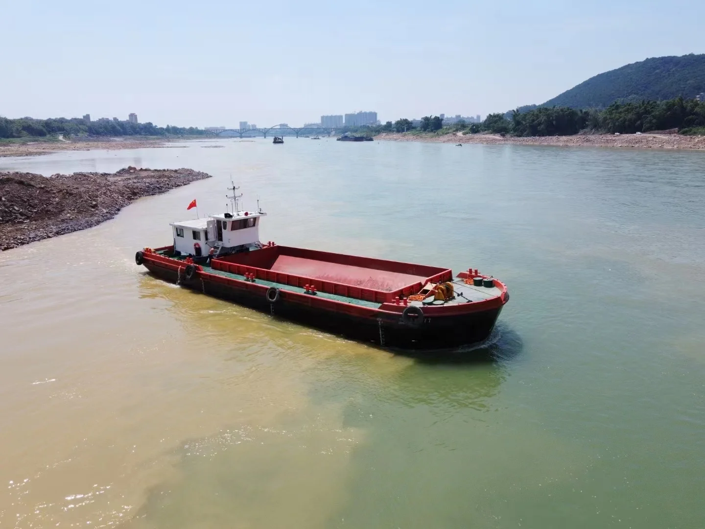 500 cbm split hopper barge for sands and soil transportation
