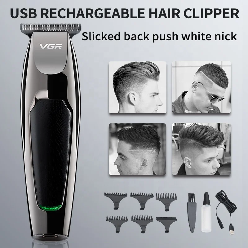 Manufacturer Cheap Professional Hair Clippers Cordless Rechargeable Hair Trimmer Haircut Grooming Kit With 5 Combs