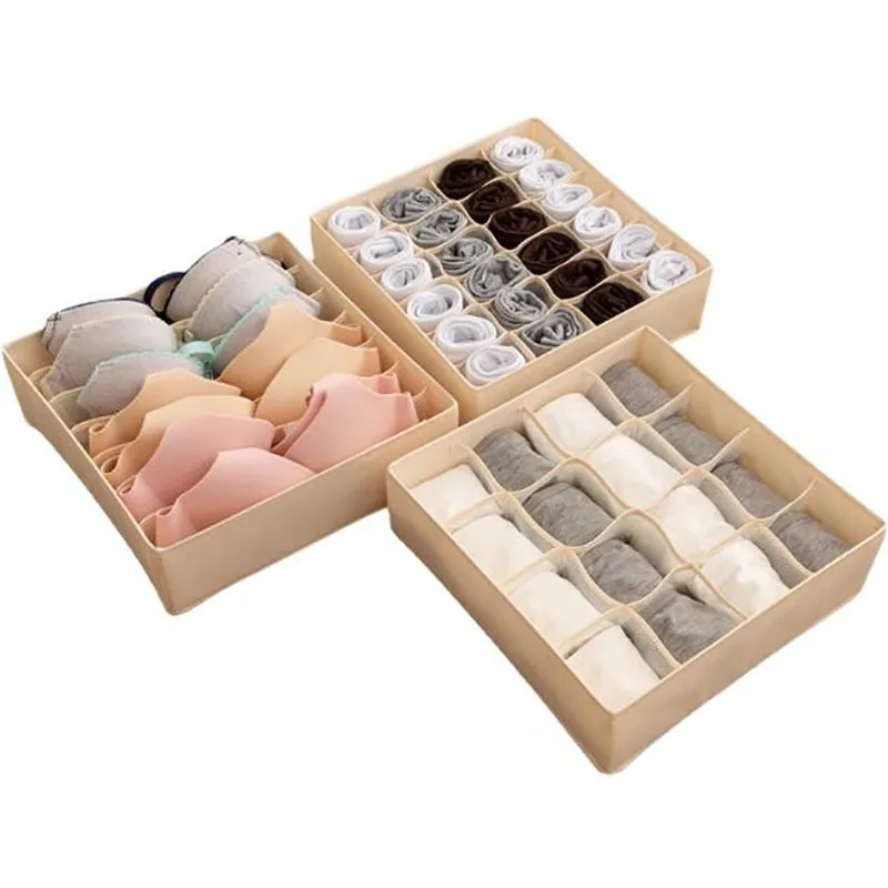 4008230220 3 предмета в комплекте детские носки Нижнее белье Органайзер разделители ткань Оксфорд складной набор кухонной утвари на кладовку и шкаф ящик для