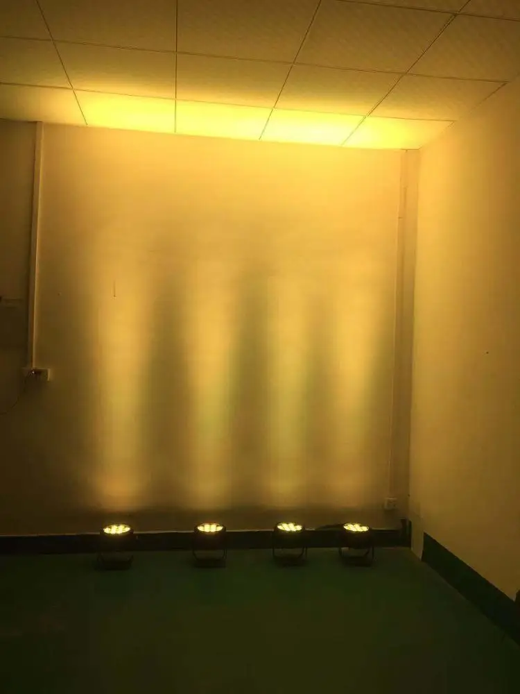 Winlite ce rohs led stage lights ip65 12x18w 6in1 battery wireless powered led flat par light