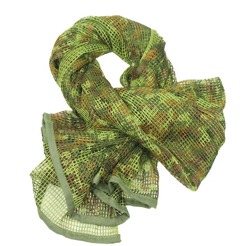 Wholesale Sniper Veil Camo Mesh Net Camouflage Scarf for Hunting Camping Wild Photography Outdoor Activities