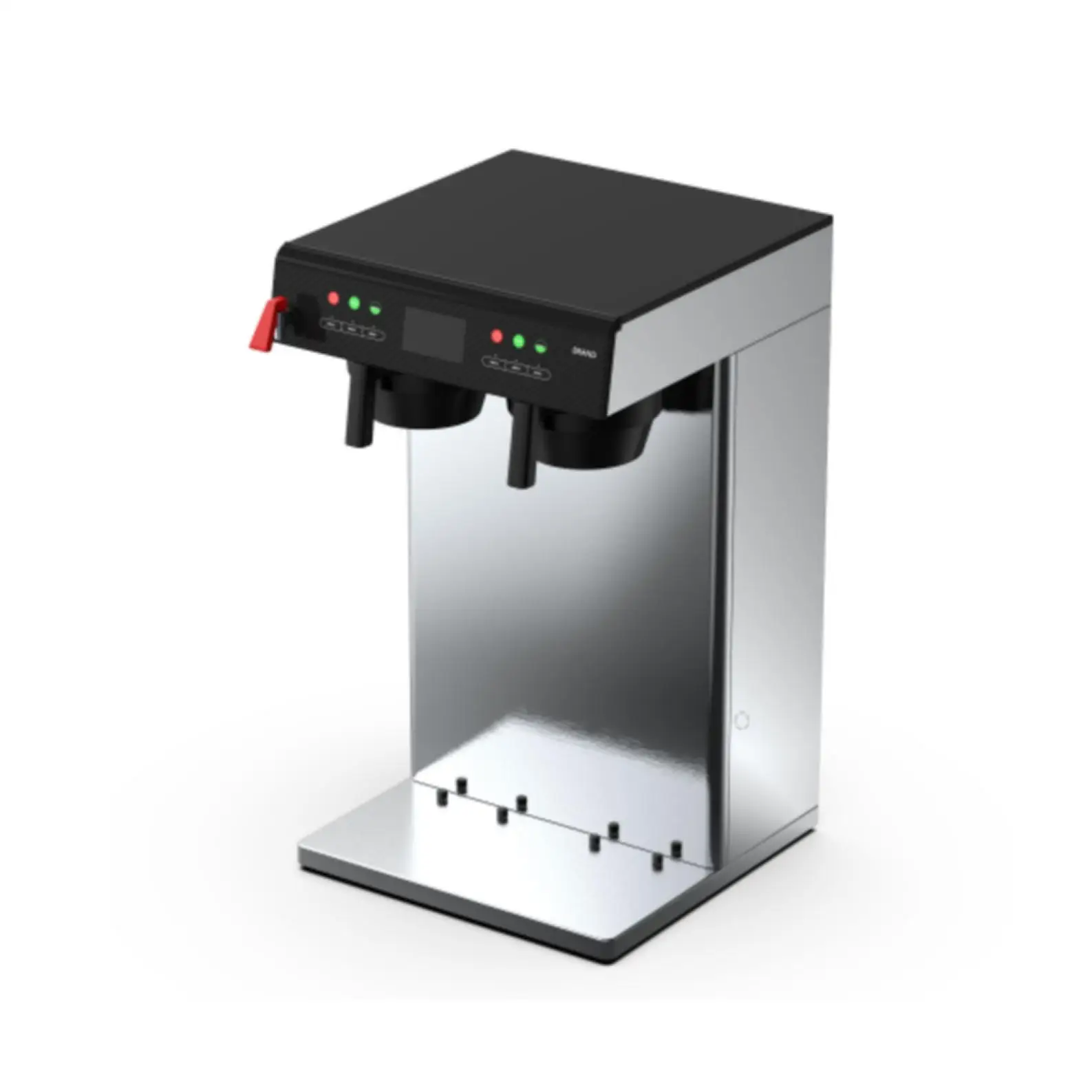 Multi-function Commercial Electric Cafeteria ThermoPro Twin 1.5 Gallon Coffee Brewer with Vacuum Servers
