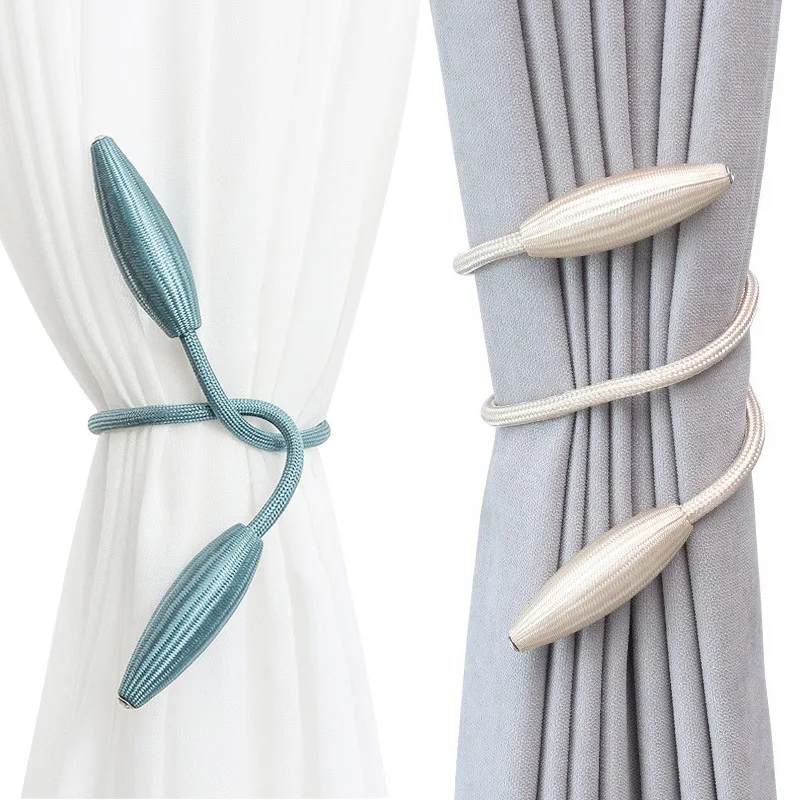 Household free-installation curtain buckle creative living room curtain rope strap window decorative curtain hold-back tiebacks