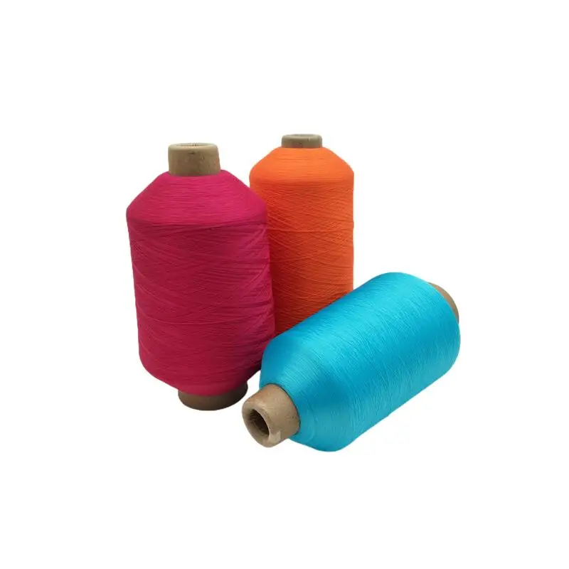 Заводская цена нейлоновая высокоэластичная цветная пряжа 100/2 для вязальной