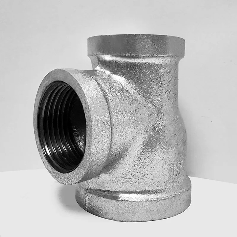 galvanized steel elbow  malleable steel tee pipe fittings, threaded pipe fittings, galvanized fire protection pipe fittings