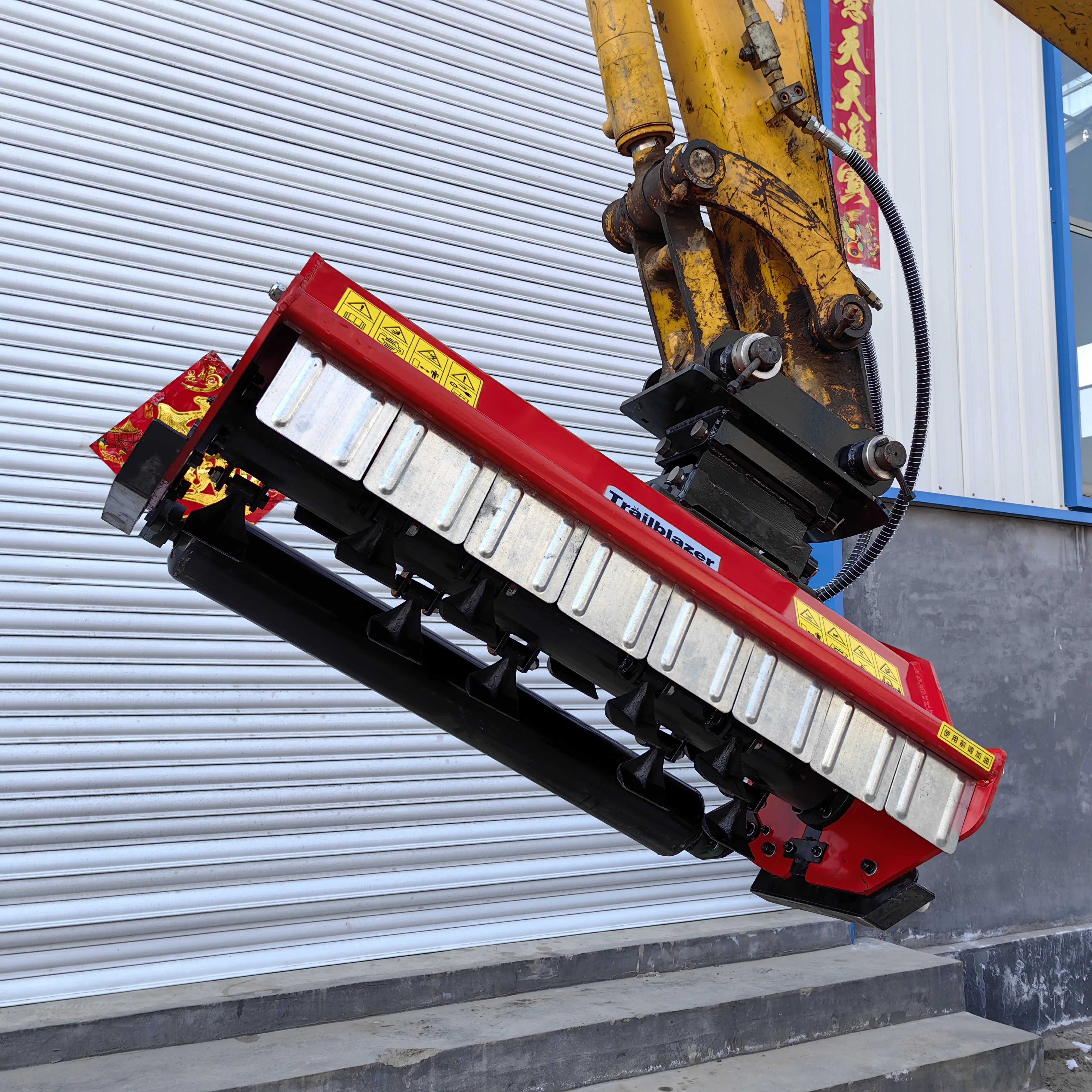 Heavy Duty flail mower / grass cutter / bush shredder Attachment For Excavator
