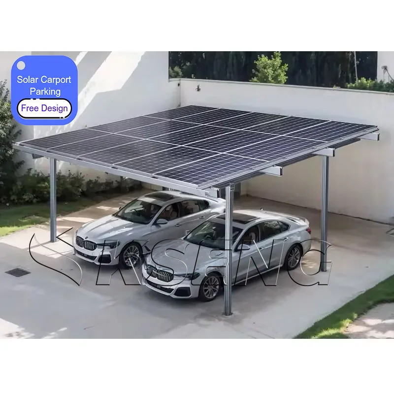 Factory Designed and Produced Ground Mount PV Carport Solar Carport System for Efficient Car Parking