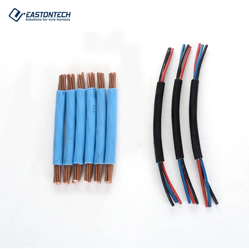 EW-05G Fully automatic 50sqmm outer sheath wire flat cable peeling cutting machine computer wire stripping machine