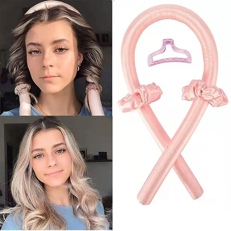 Hot Selling Silk Heatless Curler Ribbon Headband Wave Formers Hair Curlers DIY Hair Styling Tools for Long Medium Hair