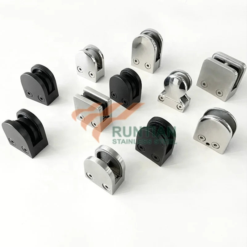 Stainless Steel Balustrade Holder Clip Accessories Wall Mounted Glass Clamp For Railing