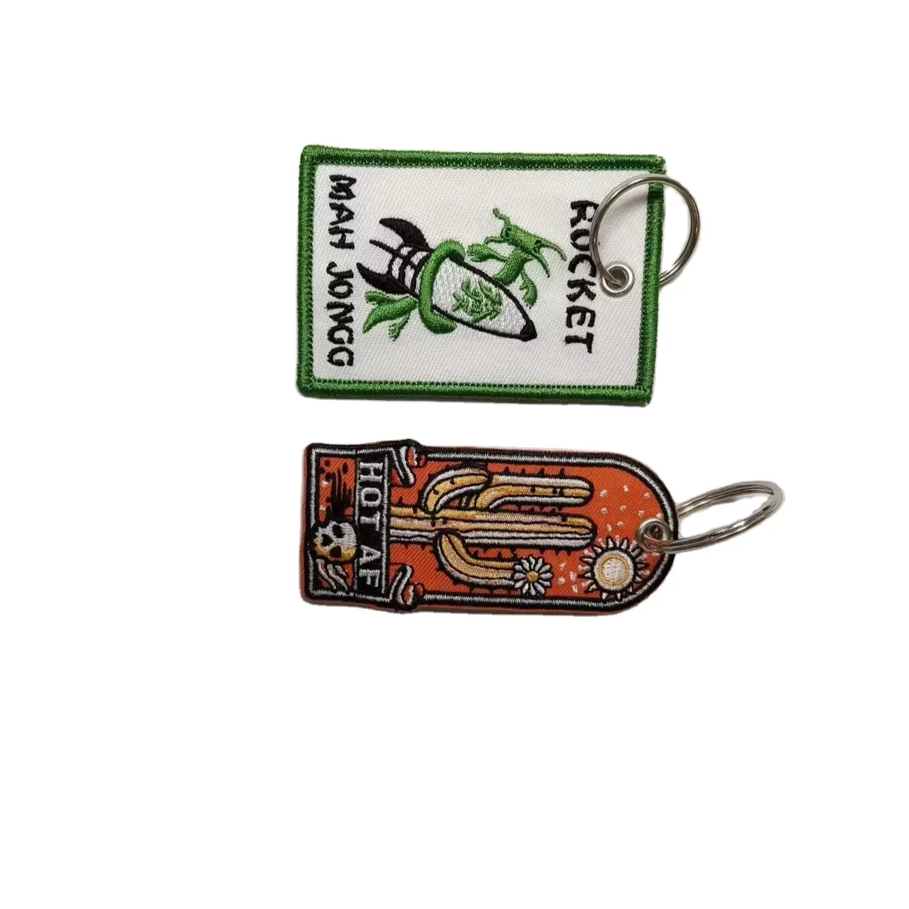 Customized logo cheap embroidery patch personalized key EMB badge bag schoolbag patches  factory wholesale
