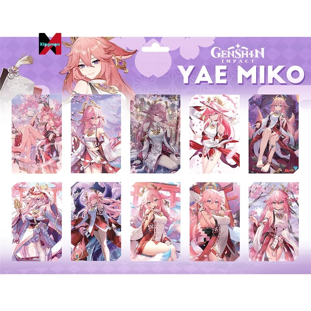 10PCS/SET Anime Credit Genshined Impact Bleach Demoned a Slayer Chainsaw Man Stickers For Bus Id Card Sticker