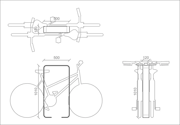 bicycle parking rack stand floor mount bike storage metal bike rack in public traffic safety bike rack